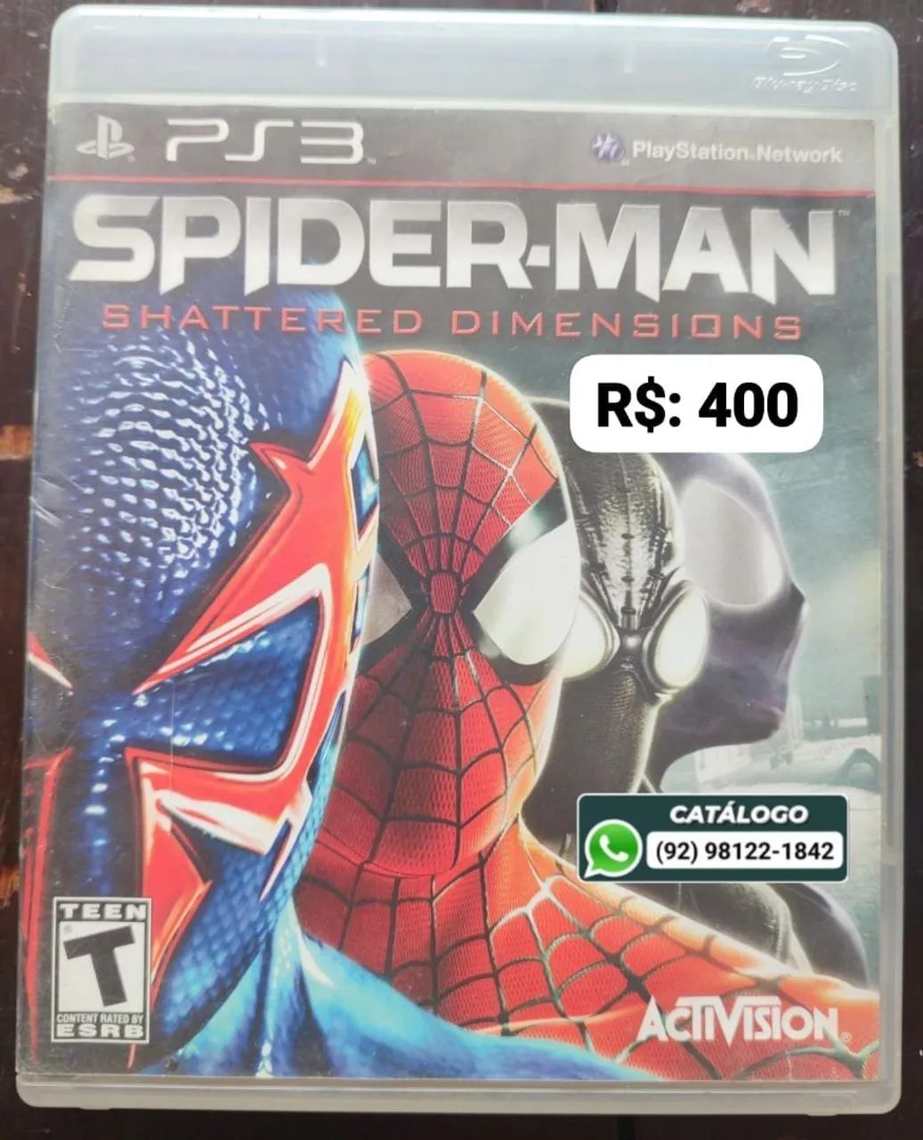 Spider-Man Shattered Dimension = R$: 400
