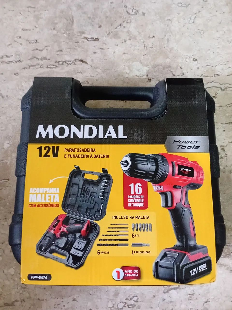 Furadeira e parafusadeira Mondial 