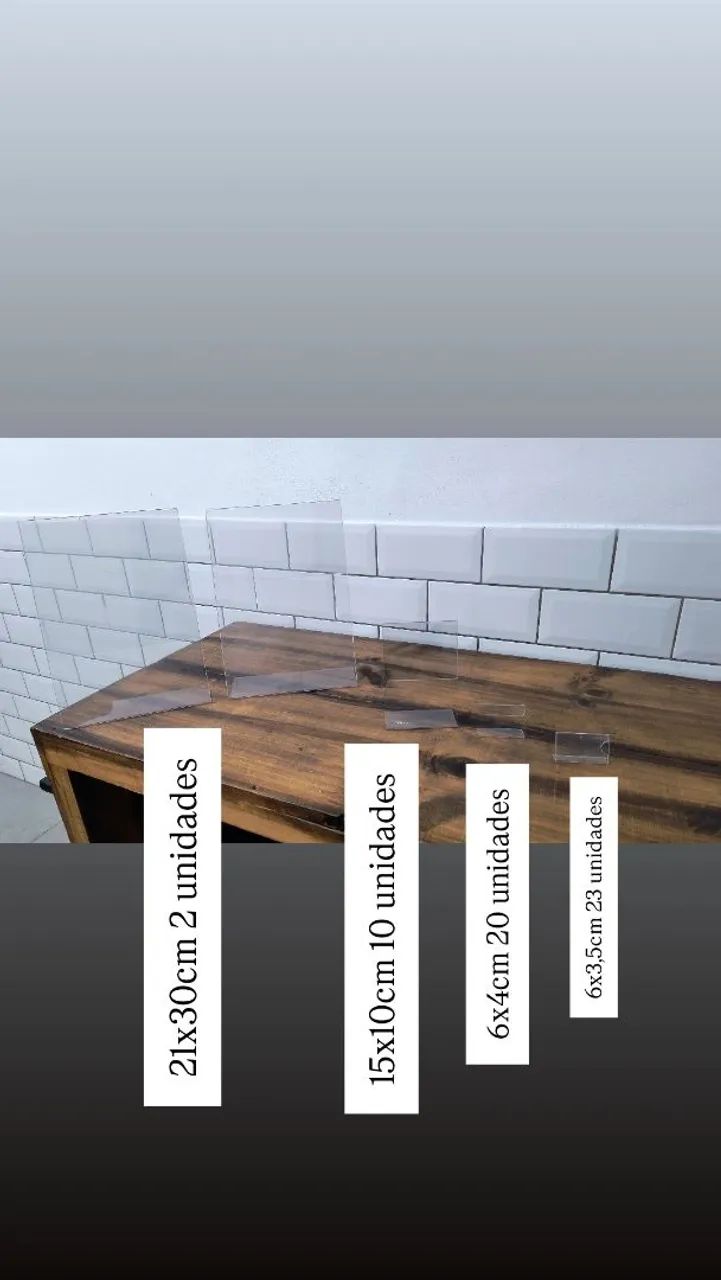 Plaquinhas de acrílico 4 tamanhos  - Foto 3