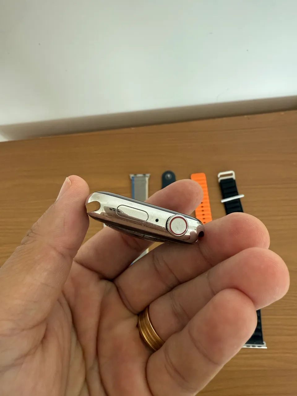 Apple Watch 7 aço inox  - Foto 4