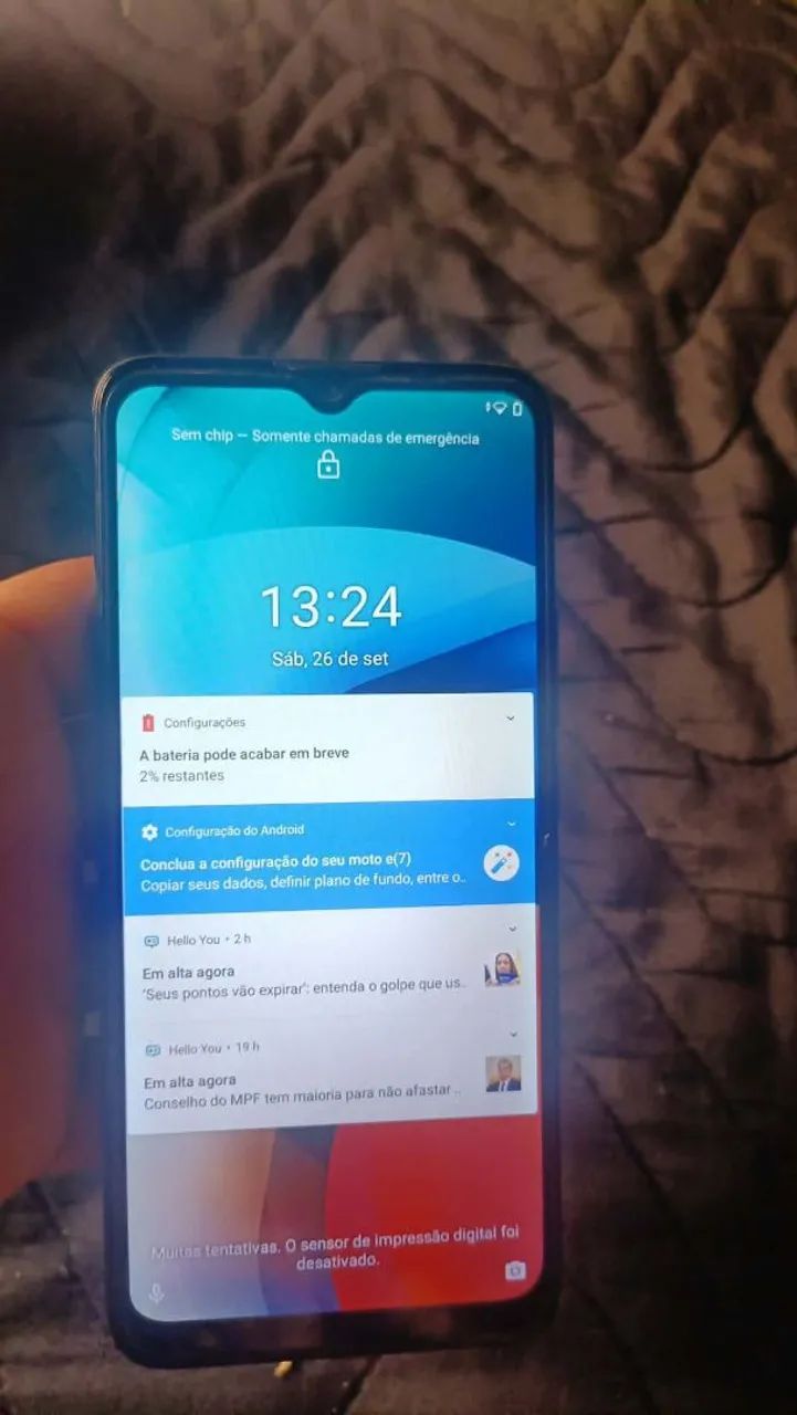 Moto E7 impecável, funciona 100% - Foto 3