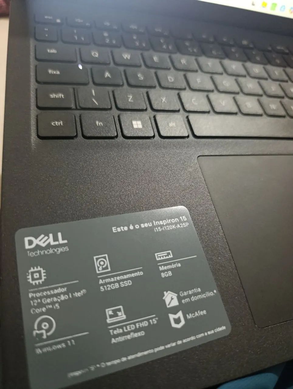 Notebook Dell Inspiron15 