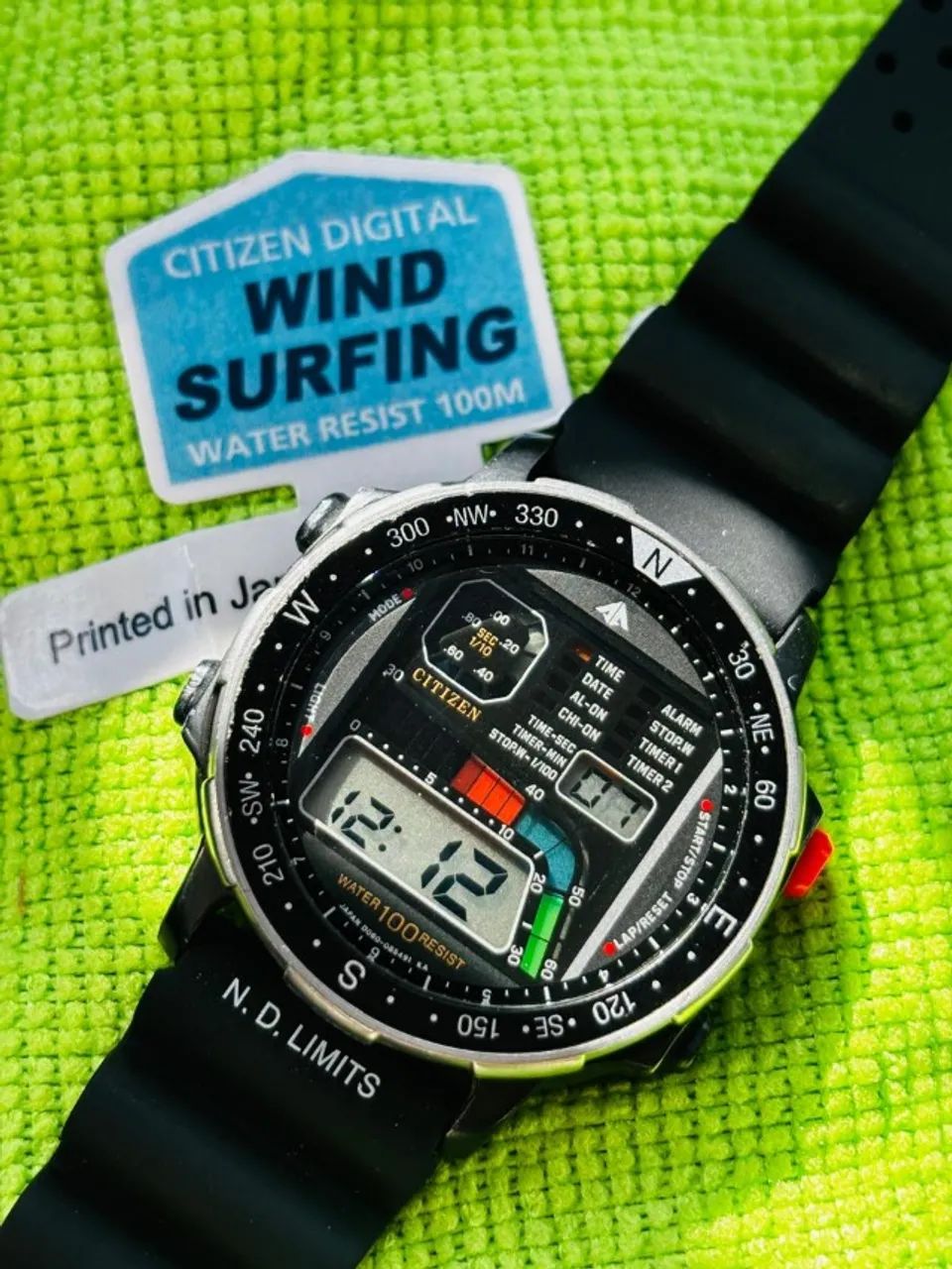 Citizen Windsurf D060 Black Estado De Zero Época Do Aqualand (Usado) - Foto 3