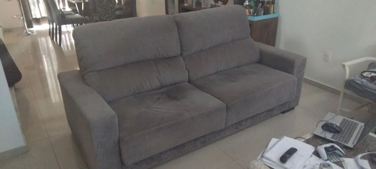 Sofá retrátil com chaise 2.17m de comprimento  - Foto 3