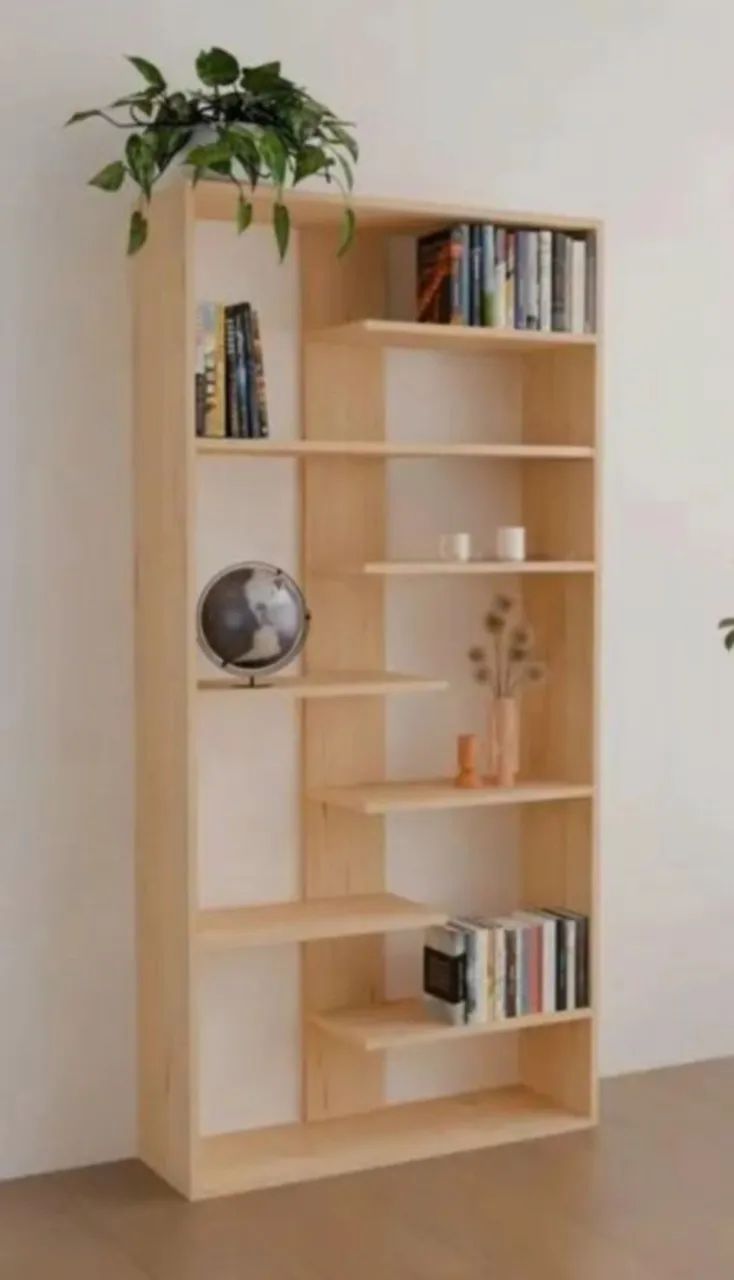Estante de Madeira pinus Design Moderno