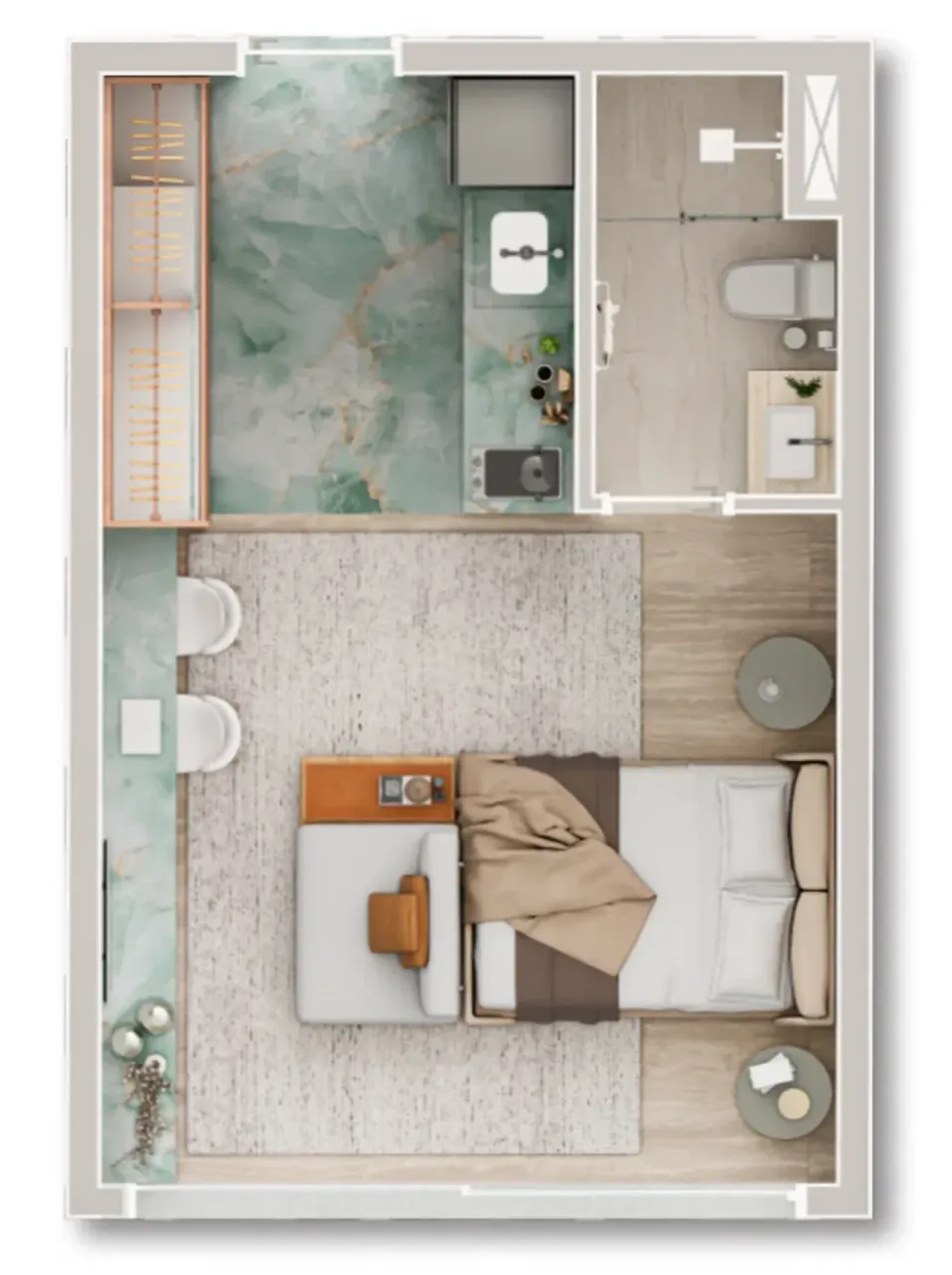 PLANTA 25m²