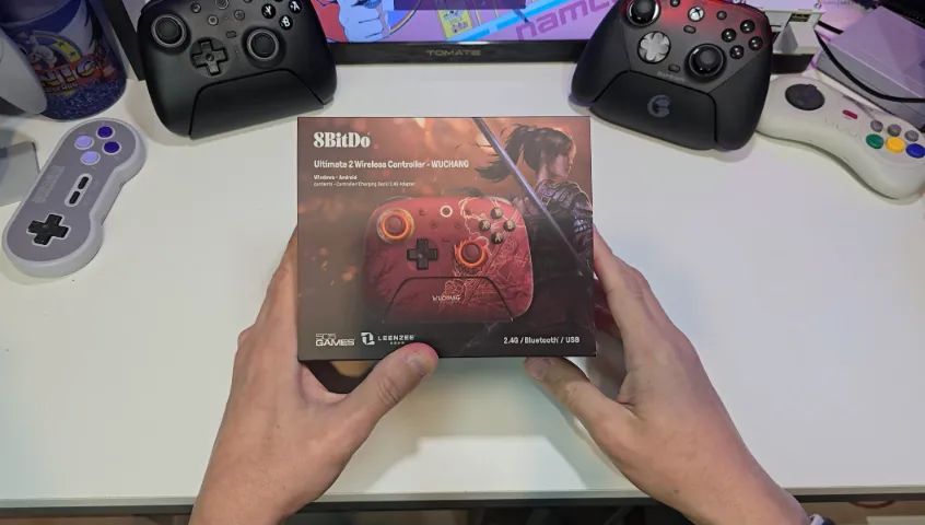 Controle 8BitDo Ultimate 2 Edição Especial Wuchang Fallen Feathers bluetooth/2.4g com dock - Foto 2