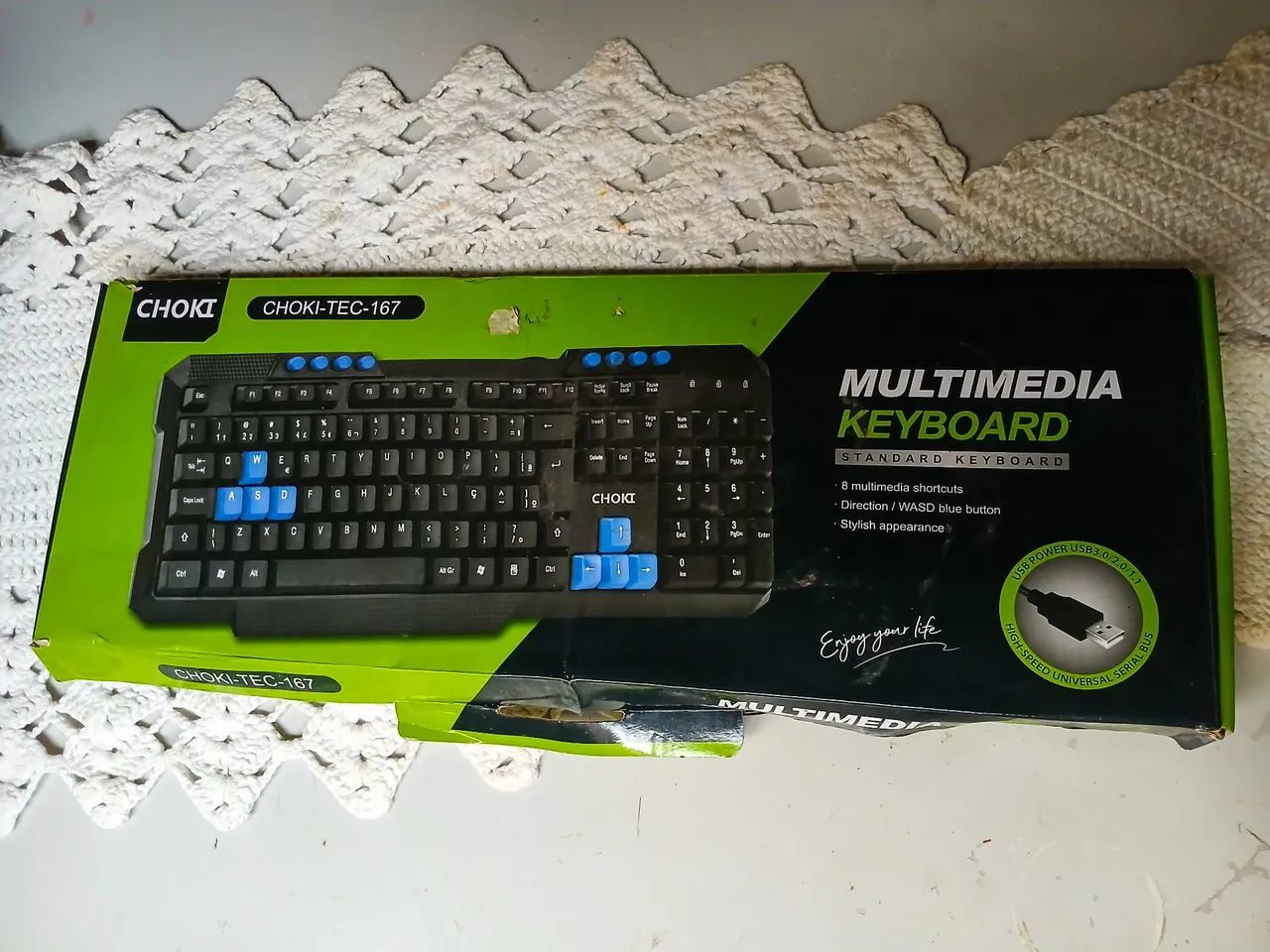 Teclado USB CHOKI-TEC-167 - Novo, nunca usado! - Foto 2