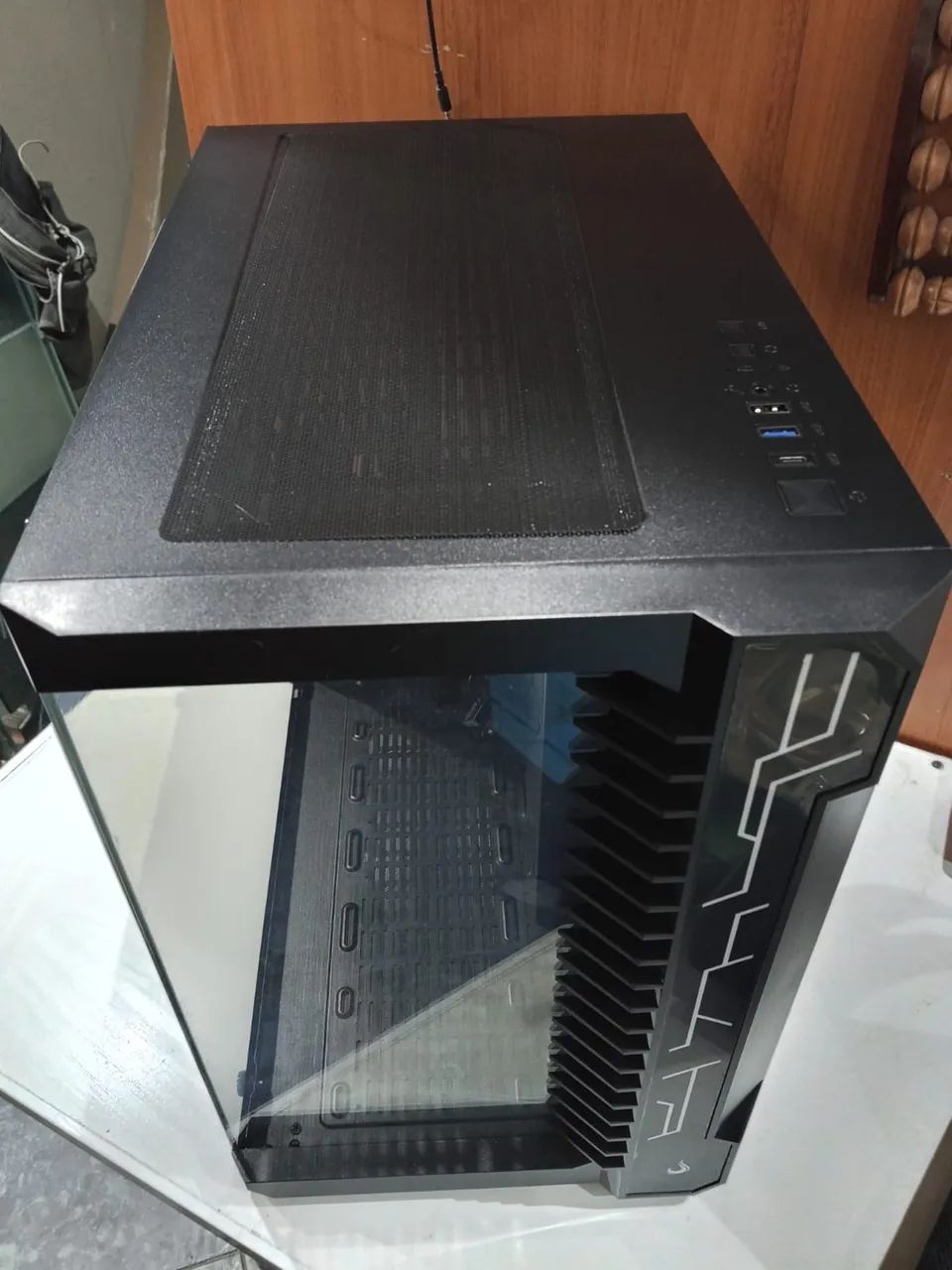 Vendo gabinete gamer rise mode galaxy glass - Foto 5