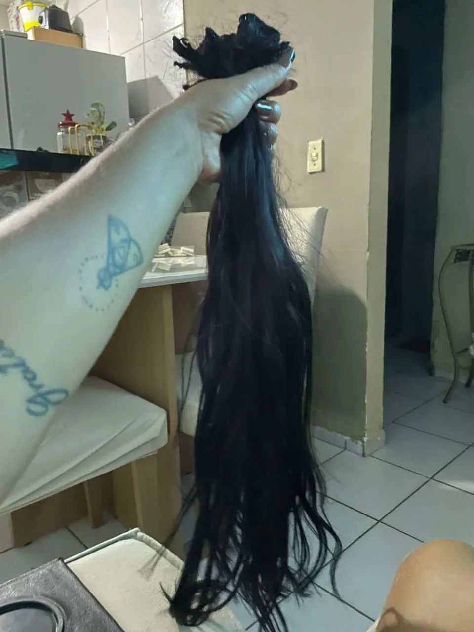 Vendo mega hair ,cabelo humano 60 centímetros  - Foto 2