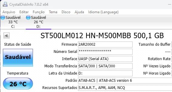 HD Externo ou interno com case 500 GB - Foto 5
