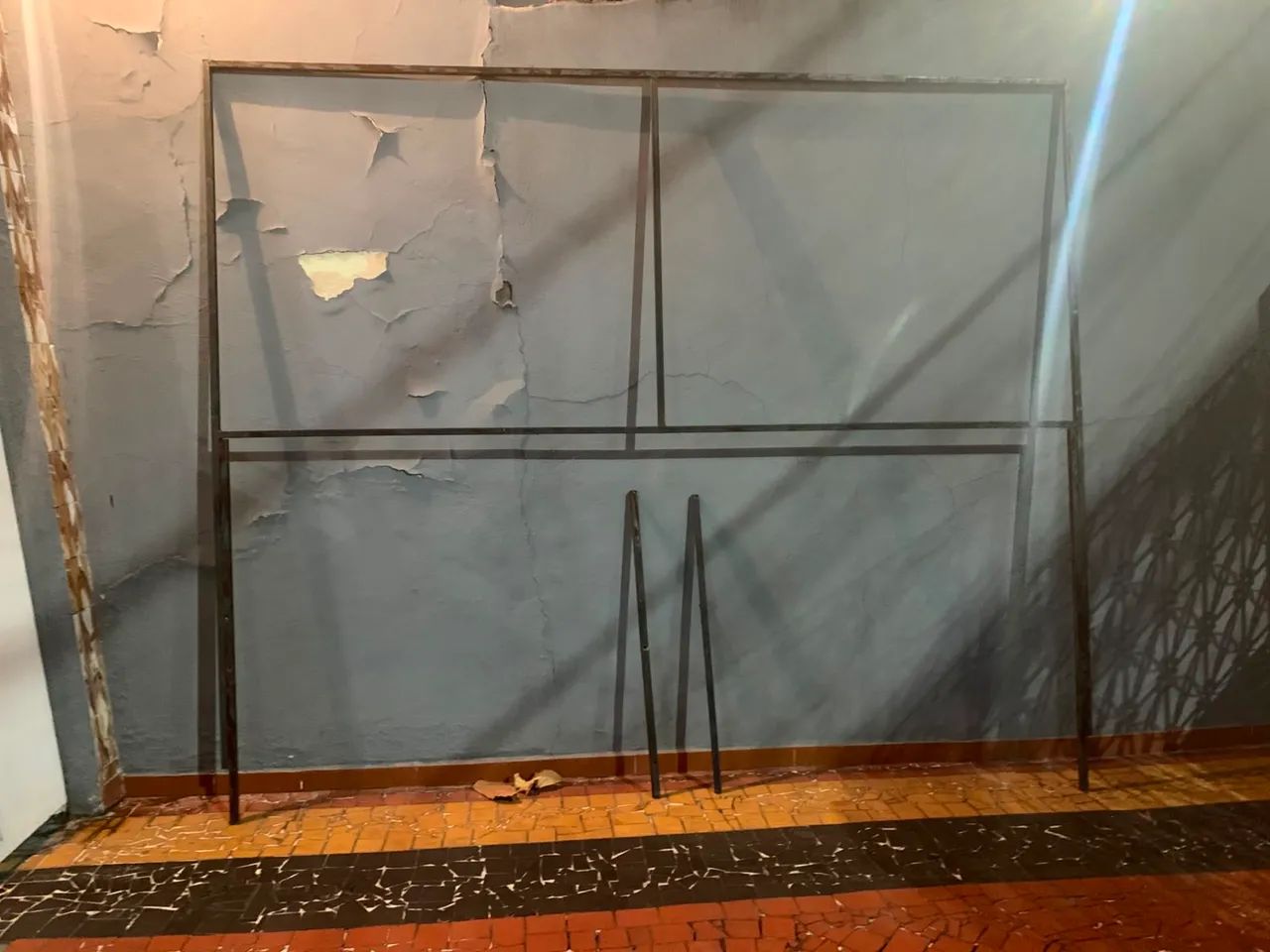Armação  de ferro para placa 