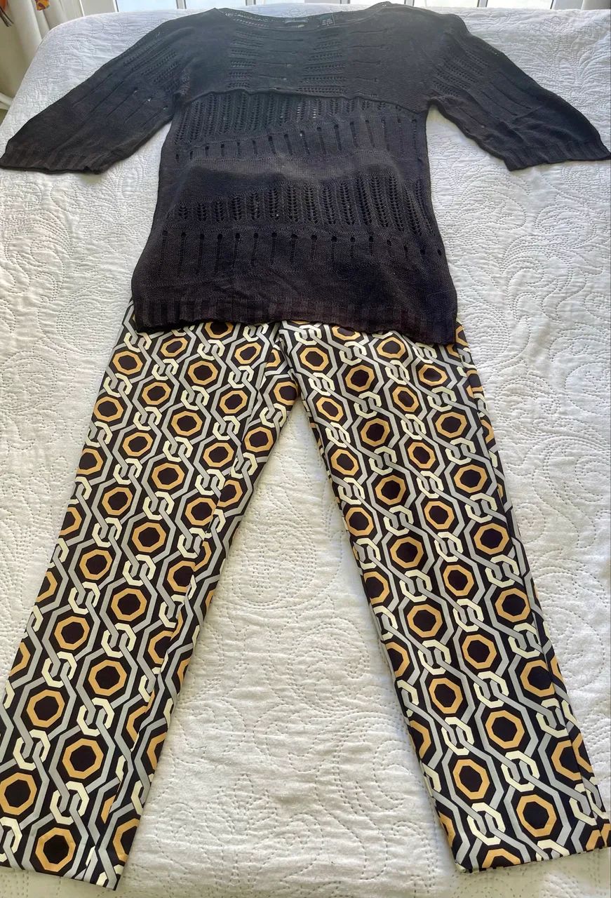 Calça com elastano cós alto Zara - Foto 3