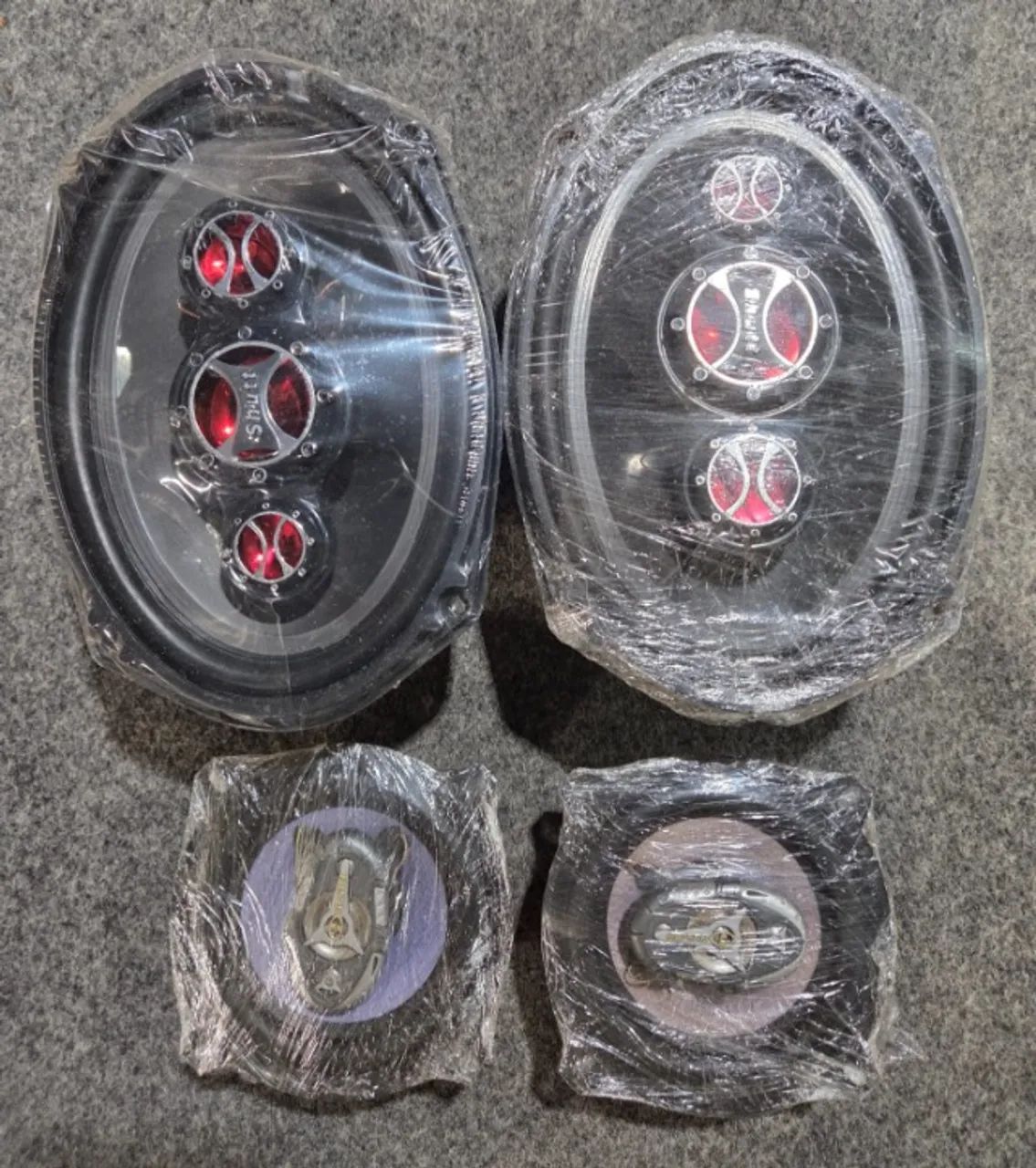 Kit Auto Falantes 2 Shutt 6x9 e 2 Buster 5"