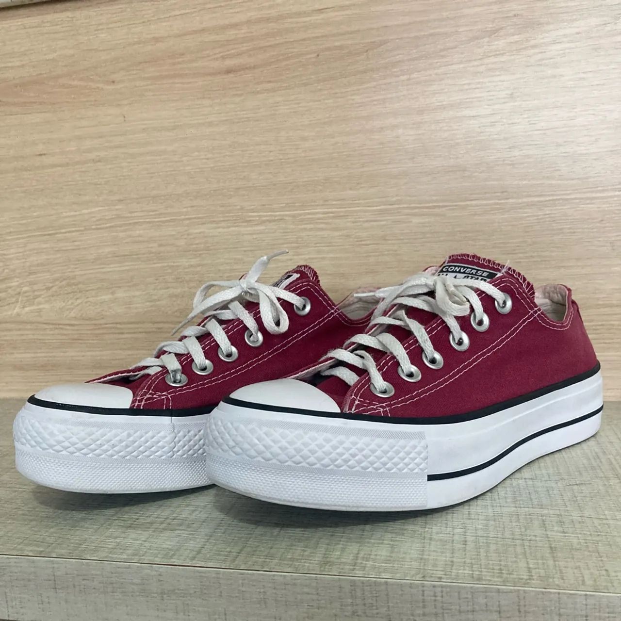 tênis converse all star vinho plataforma - Foto 4