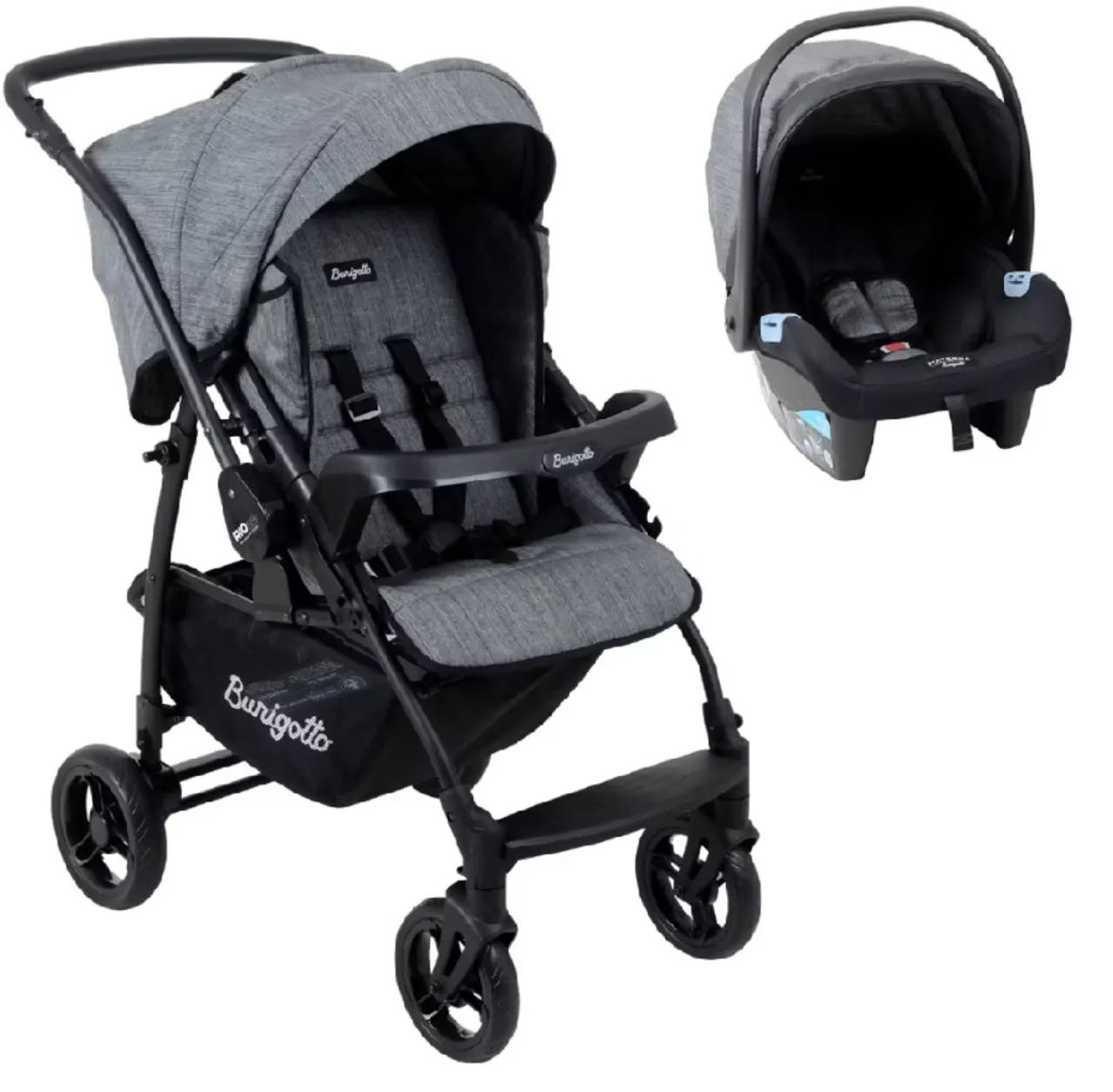 Carrinho de bebê + bebê conforto 