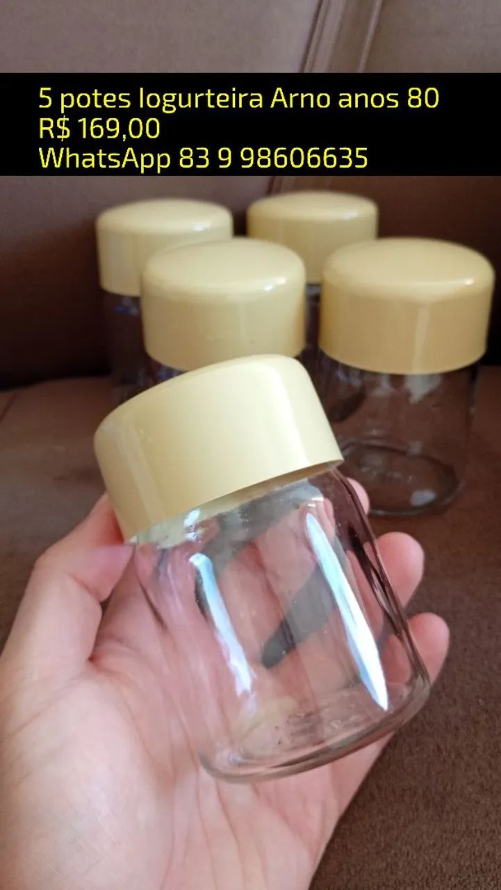 5 potes Iogurteira Arno anos 80 