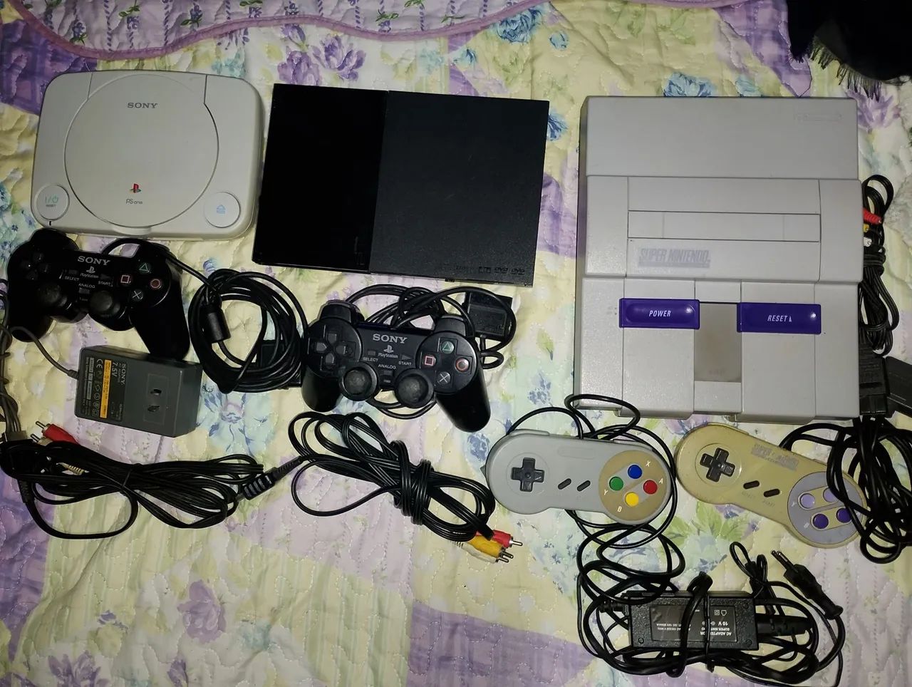 Playstation 1,2 e super nintendo.
