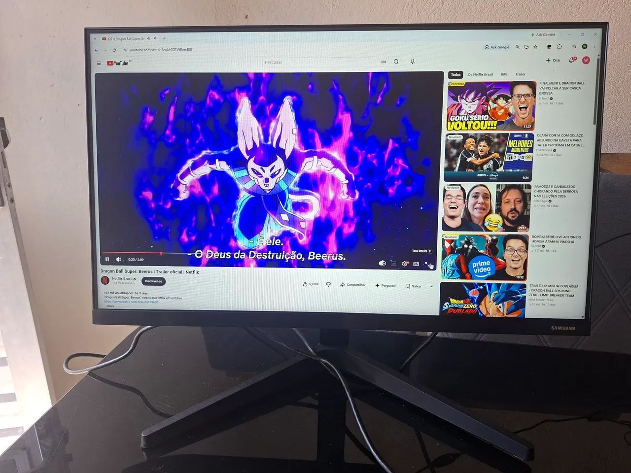 MONITOR SAMSUNG 24 polegadas