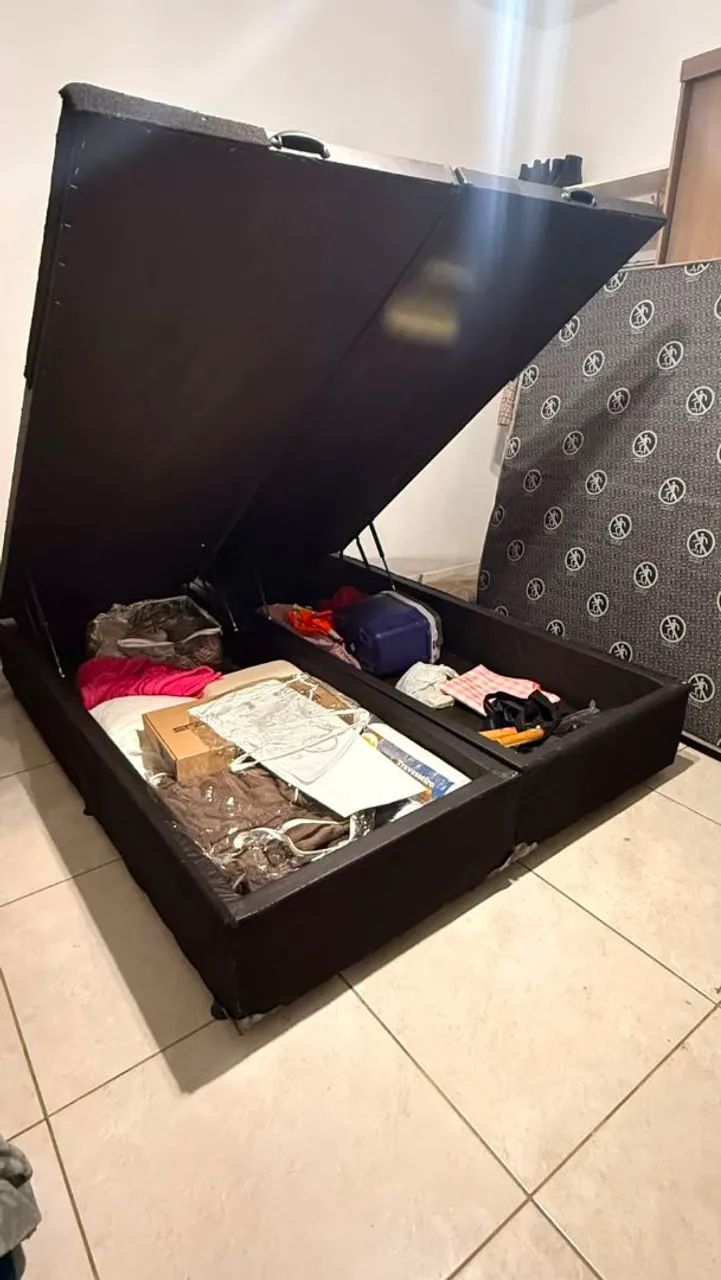 Cama box Queen com box baú  - Foto 4