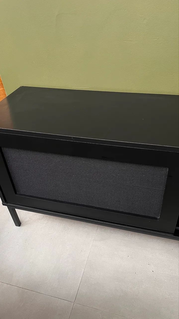 Móvel Rack Preto Semi Novo - Foto 3
