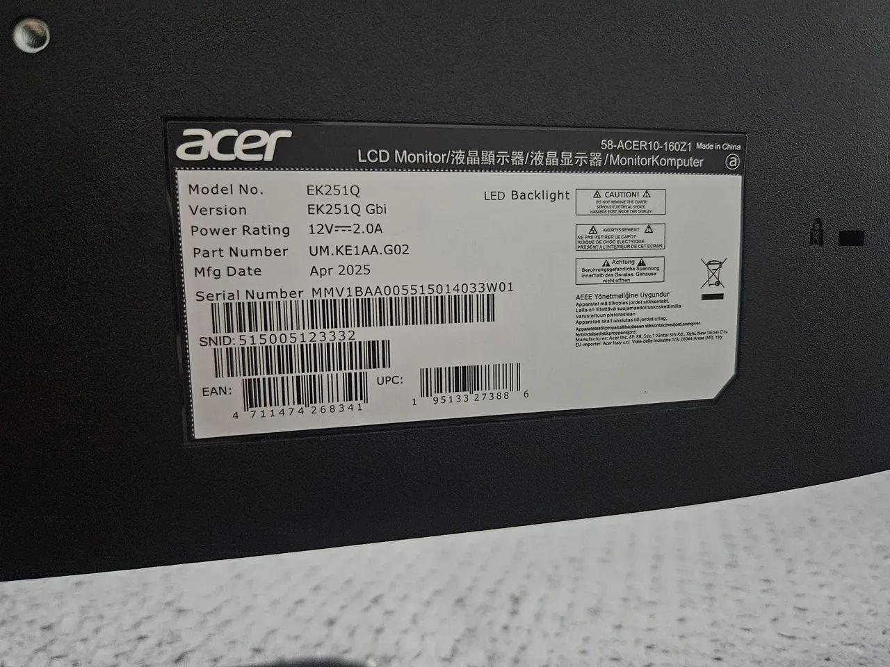 Monitor AOC 24,5 IPS Full HD  - Foto 4