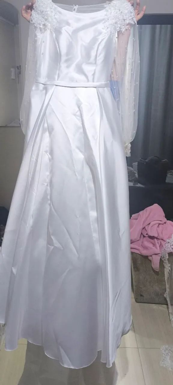 Vestido de Noiva + Véu 