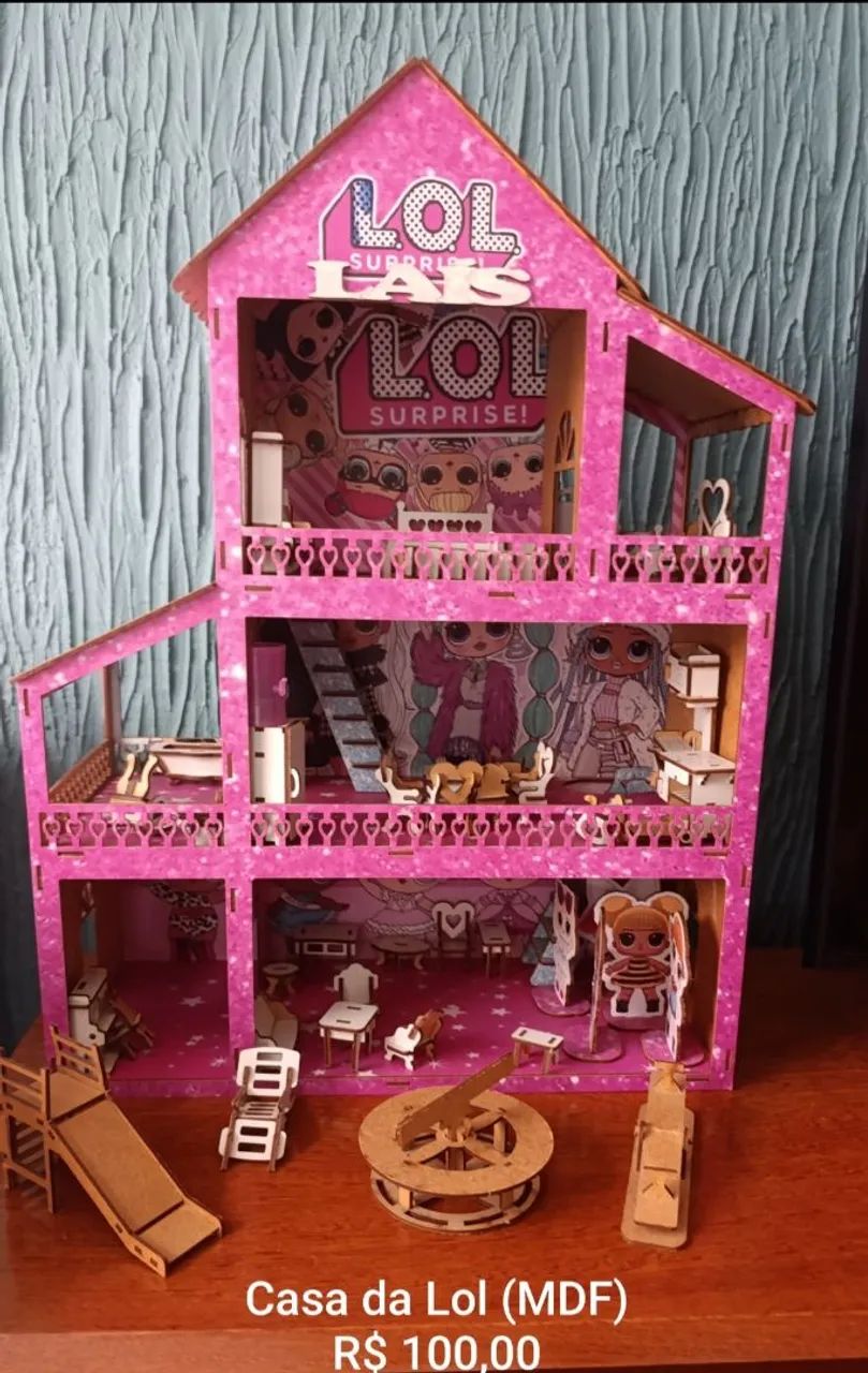 Casa de boneca MDF