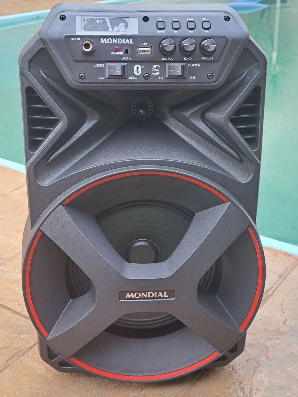 caixa de som mondial 250 w bluetooth tws + fm  + tws +usb  - Foto 5