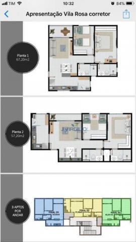 Apartamento com 2 quartos à venda, 57 m² por r$ 176.567 - vila rosa - goiânia/go - Foto 2