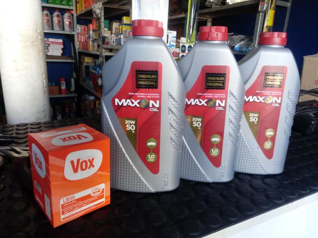 Troca de óleo com filtro linha fire 65,00