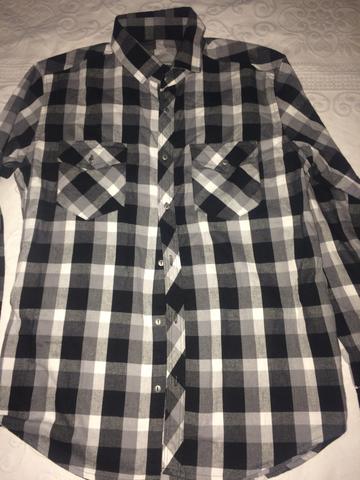 Camisa Dkny TAM 3 azul claro slim - Foto 3