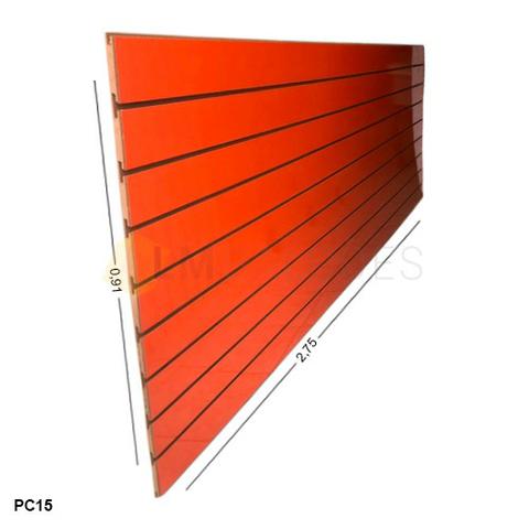 Placa laranja em MDF 0,91 x 2,75 - na promocao '