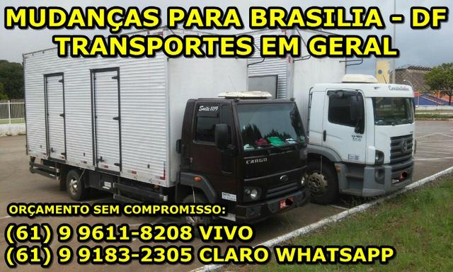 Mudança e frete em geral para Brasília DF frete econômico