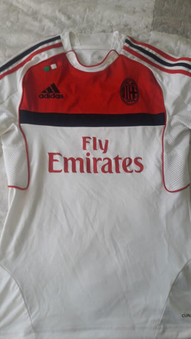 Camiseta de futebol Milan Fly Emirates seminova