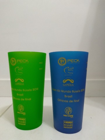 Quatro Copos Copa Do Mundo Brasil E Rússia 2014 E 2018 Budweiser - Foto 6