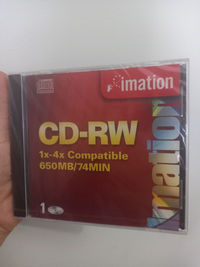 CD para gravação novo No plástico