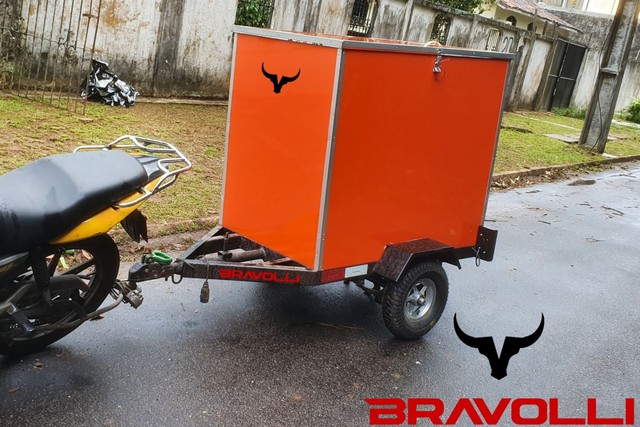 Carretinha BRAVOLLI ' BA ° Reboque P/ Gás e Água ou Carga leve em motocicleta ' C