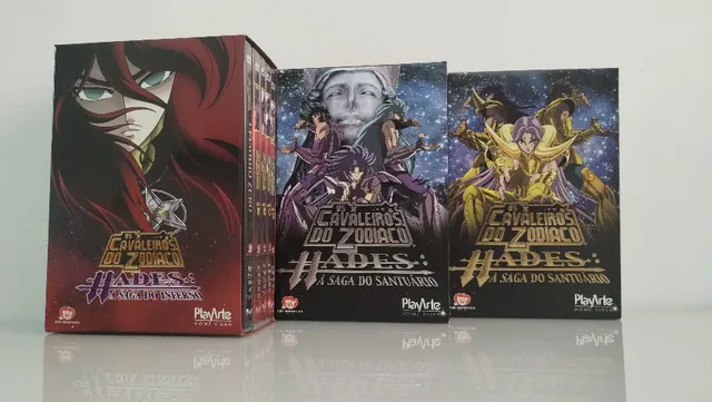 DVD Cavaleiros do Zodiaco Saga Hades Completa (Santuario, Eliseos e  Inferno) Dublados