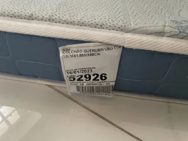 Colchão Solteiro Querubin Liso 88cm Espuma D20 - Solteiro - Foto 5