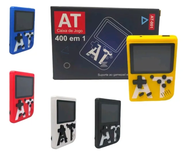 Mini Game Boy Portátil Sup Game Box 400in1 Tela 3 Pol. - Preto