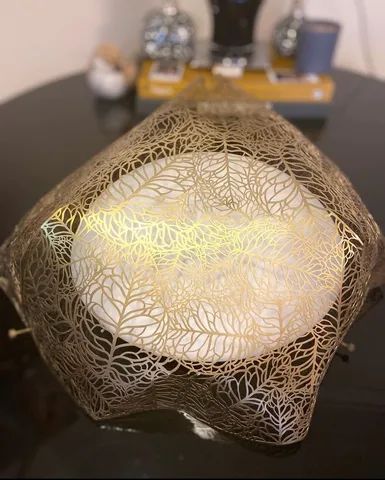 2 Luminária Nuvem Média Latão Polido Dourada - Parede - Loja Bertolucci - - Foto 2