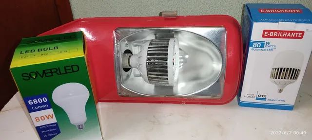 Luminárias Postes Com Lentes, Kits Iluminação Pública a Vista Ou Em 10X No Crédito C/Juros