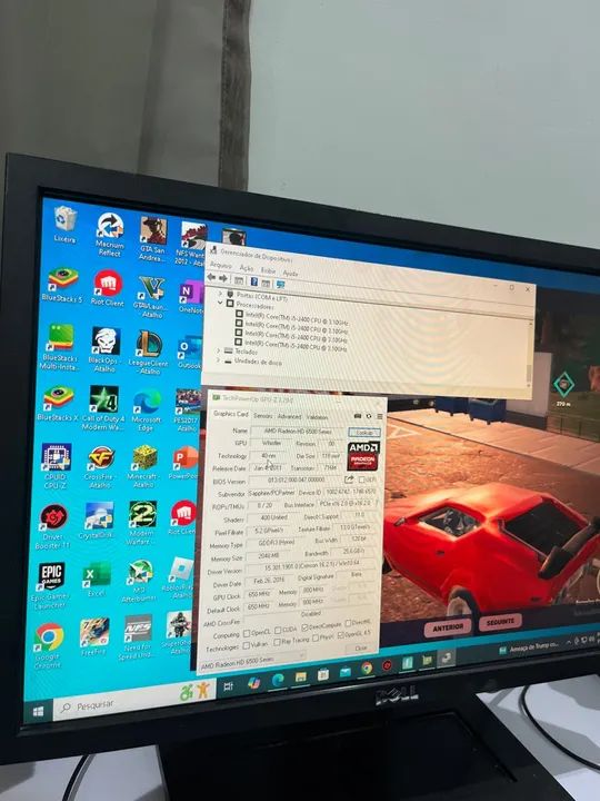 Pc Gamer i5 7400, 20Gb, Radeon 2Gb com Jogos - Foto 3