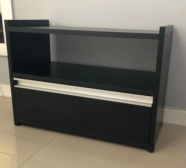 Rack banqueta preta MDF - Foto 2