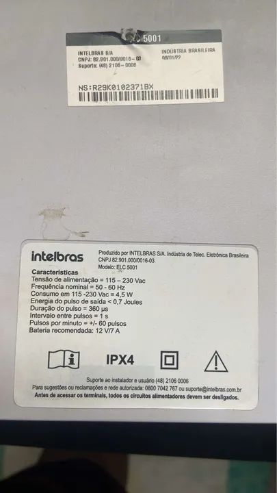 Central de Alarme Intelbras ELC 5001 - Foto 3