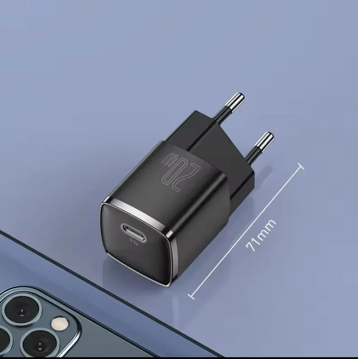 Carregador Rápido 20W Baseus com PD - Novo - Foto 2