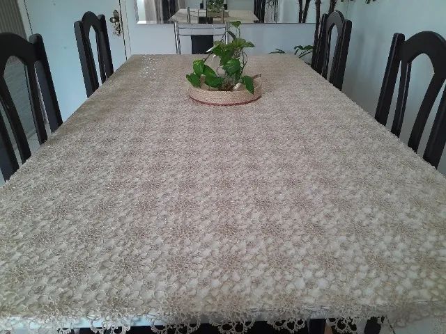 Colcha de Cama casal em Frivolité renda Suíça  - Foto 4