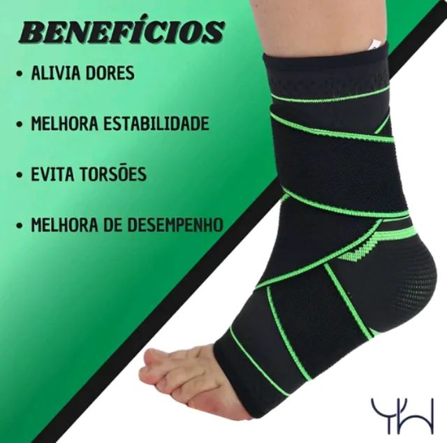 Tornozeleira elástica compressão esportiva  - Foto 3