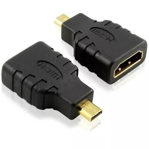 Adaptador Conector Micro Hdmi Macho Para Hdmi Femea - Foto 4